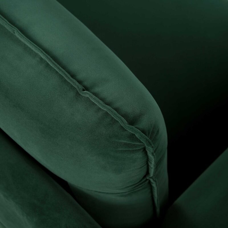 Obriel Forest Green Velvet Grande Corner Sofa - Image 13