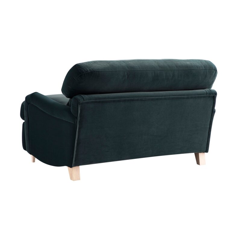 Daphnis Aegean Blue Velvet Sofa Bed, Loveseat - Image 8
