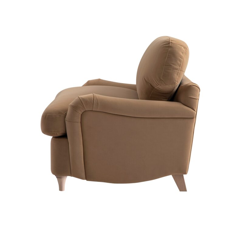 Daphnis Camel Velvet Sofa Bed, Loveseat - Image 16