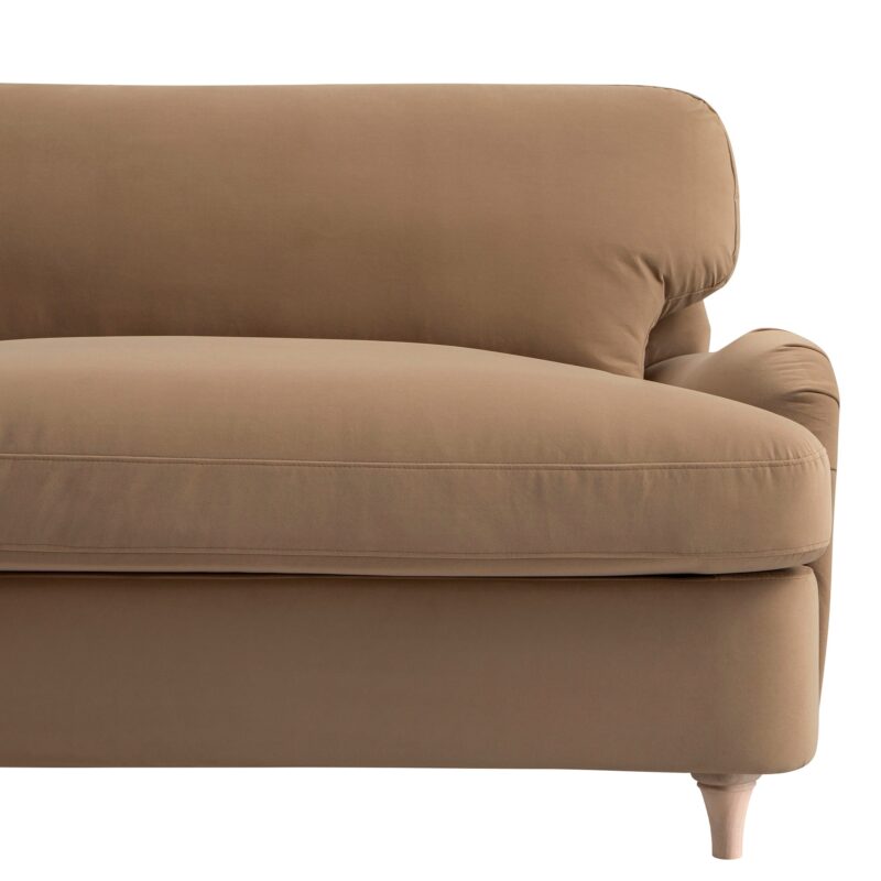 Daphnis Camel Velvet Sofa Bed, Loveseat - Image 18