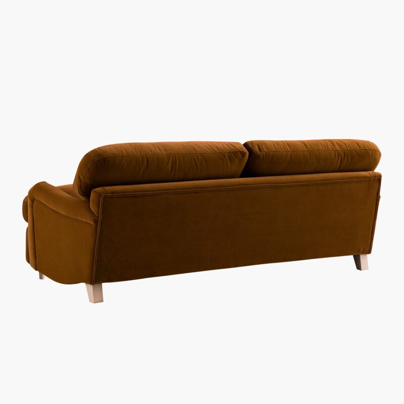 Daphnis Cinnamon Velvet Sofa Bed, Large 3-Seater - Image 17