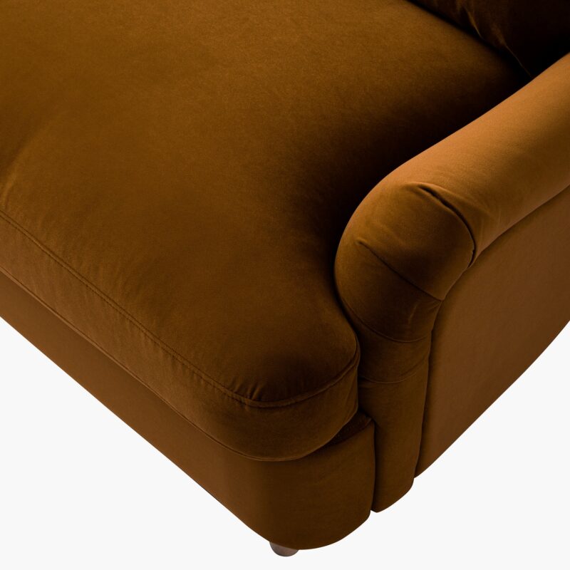 Daphnis Cinnamon Velvet Sofa Bed, Large 3-Seater - Image 20
