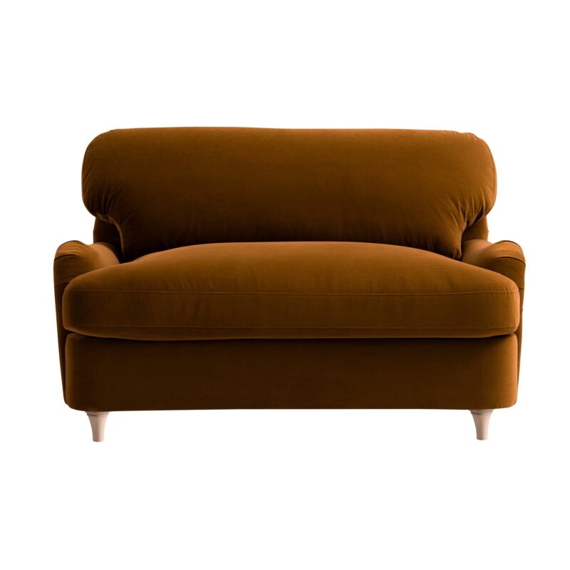 Daphnis Cinnamon Velvet Sofa Bed, Loveseat - Image 5