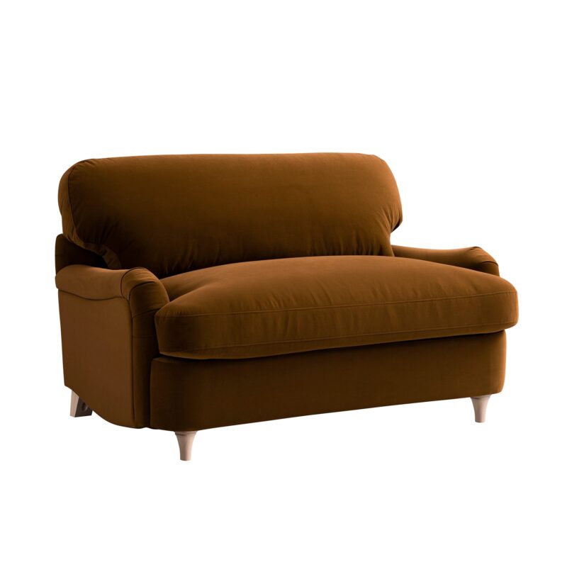 Daphnis Cinnamon Velvet Sofa Bed, Loveseat - Image 14