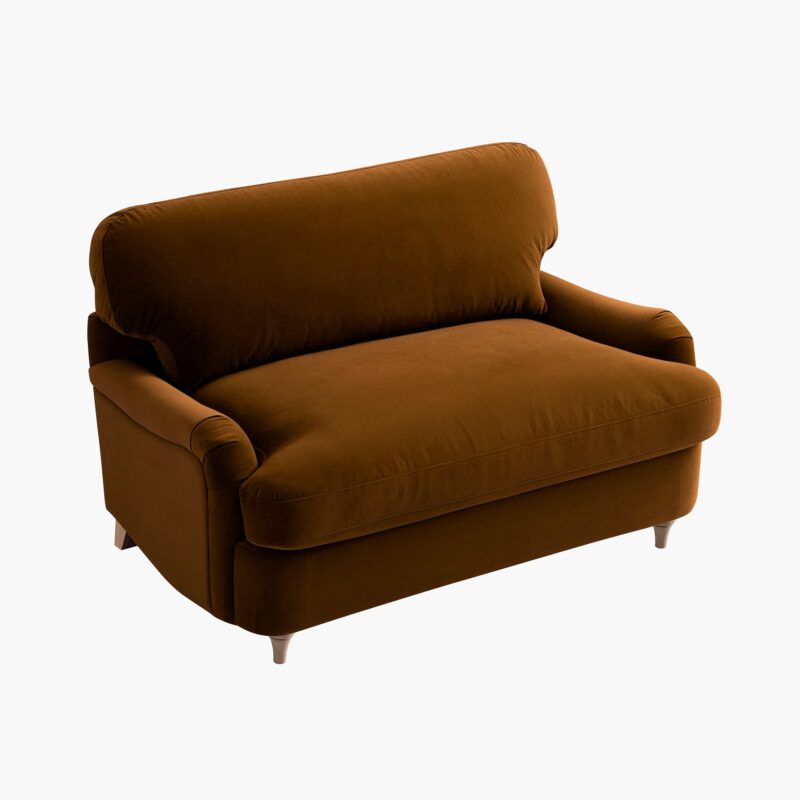 Daphnis Cinnamon Velvet Sofa Bed, Loveseat - Image 16