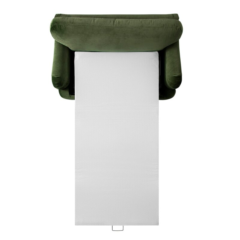 Daphnis Fern Green Velvet Sofa Bed, Loveseat - Image 9