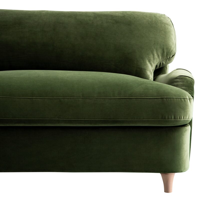 Daphnis Fern Green Velvet Sofa Bed, Loveseat - Image 10