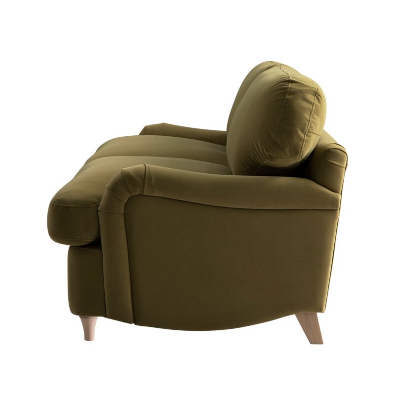 Daphnis Fudge Velvet Sofa Bed, Large 3-Seater - Image 15
