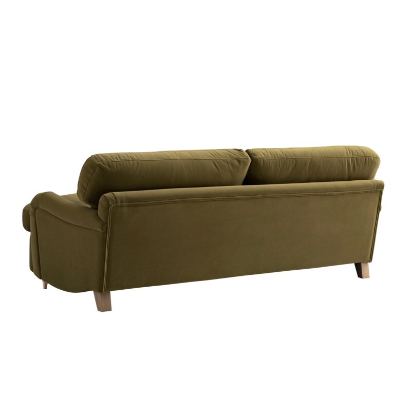 Daphnis Fudge Velvet Sofa Bed, Large 3-Seater - Image 16