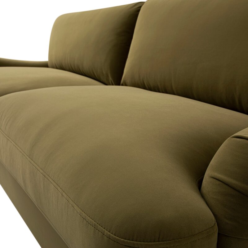 Daphnis Fudge Velvet Sofa Bed, Large 3-Seater - Image 18