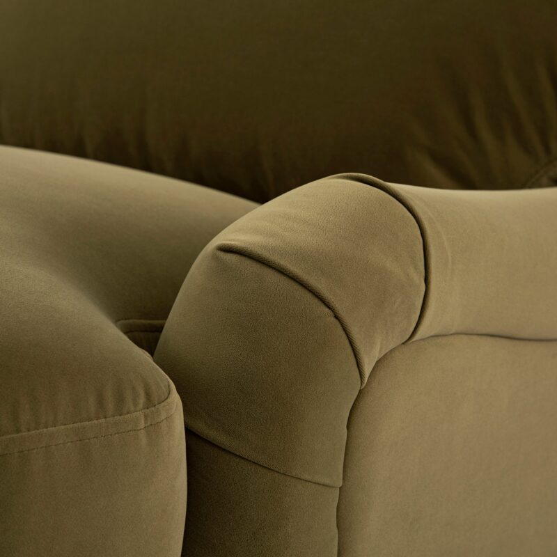 Daphnis Fudge Velvet Sofa Bed, Grande Chaise Left Hand Facing - Image 10