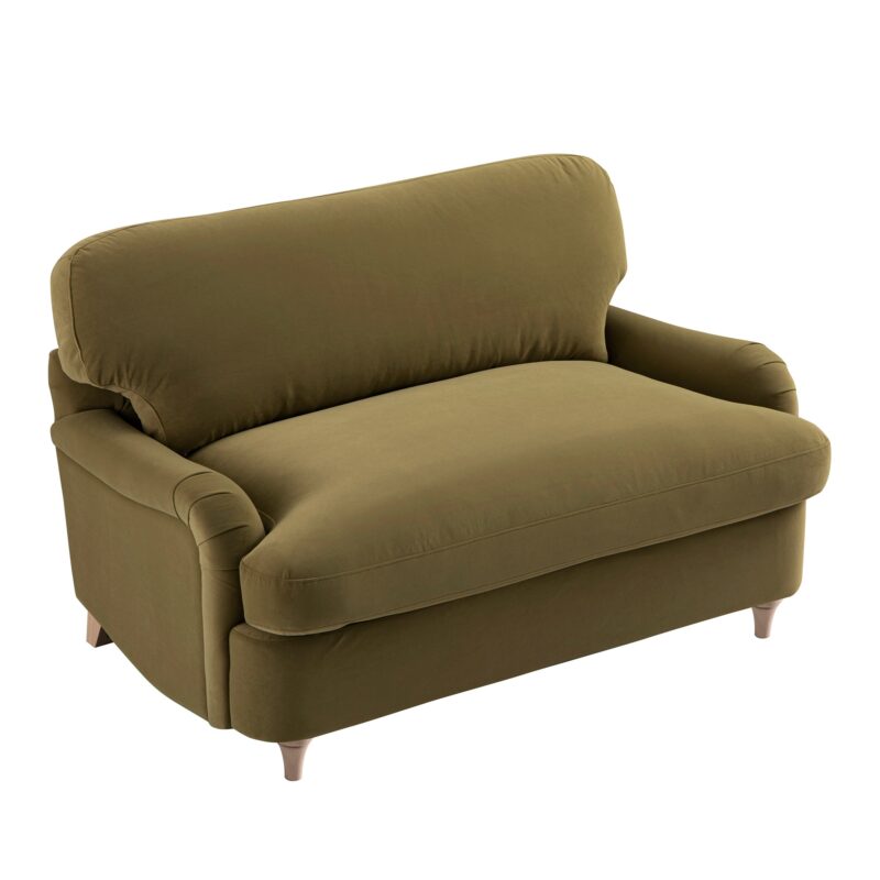 Daphnis Fudge Velvet Sofa Bed, Loveseat - Image 7