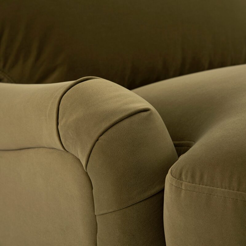 Daphnis Fudge Velvet Sofa Bed, Grande Chaise Right Hand Facing - Image 10