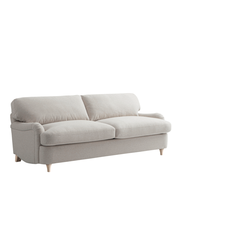 Daphnis Oatmeal Fabric Sofa Bed, Large 3-Seater - Image 9