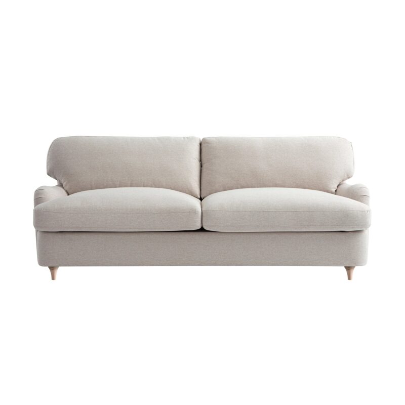 Daphnis Oatmeal Fabric Sofa Bed, Large 3-Seater - Image 12