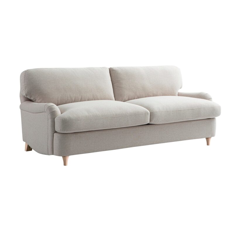 Daphnis Oatmeal Fabric Sofa Bed, Large 3-Seater - Image 13