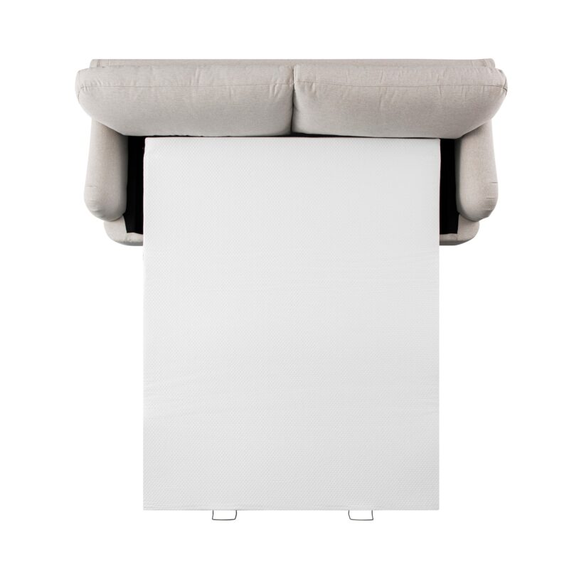 Daphnis Oatmeal Fabric Sofa Bed, Large 3-Seater - Image 15