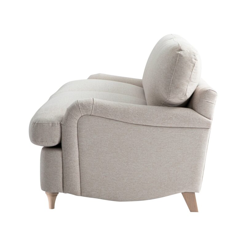 Daphnis Oatmeal Fabric Sofa Bed, Large 3-Seater - Image 16