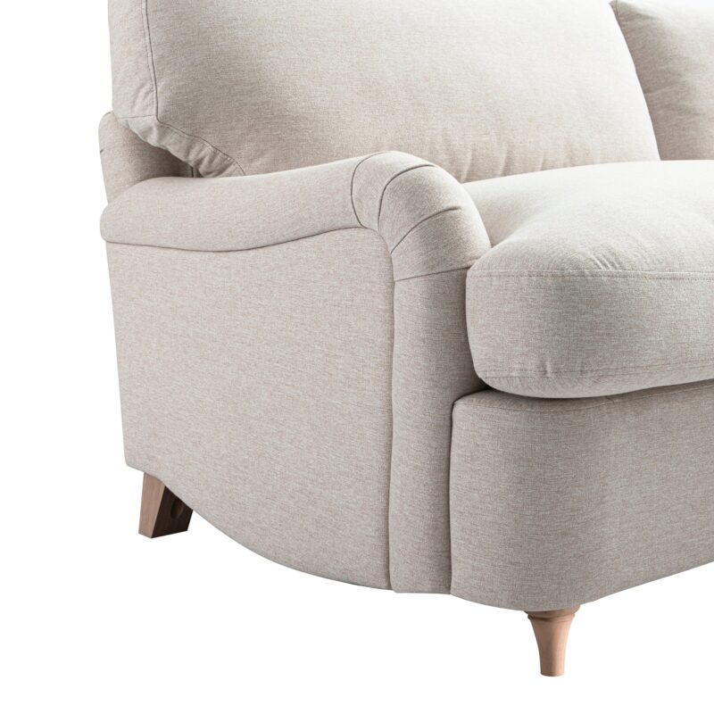 Daphnis Oatmeal Fabric Sofa Bed, Large 3-Seater - Image 18