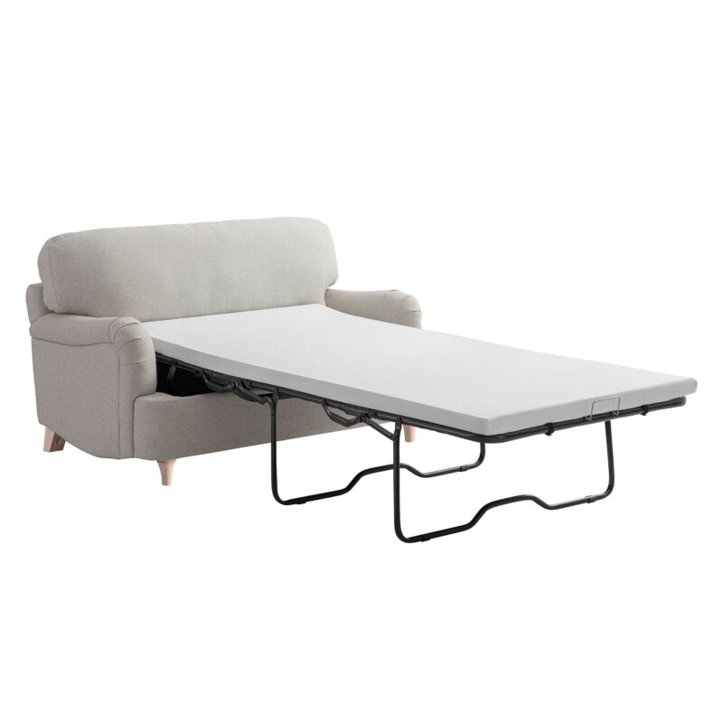 Daphnis Oatmeal Fabric Sofa Bed, Loveseat - Image 12