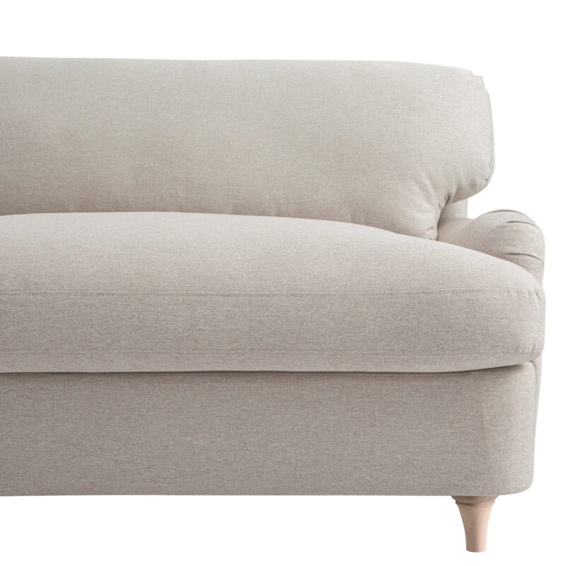 Daphnis Oatmeal Fabric Sofa Bed, Loveseat - Image 18