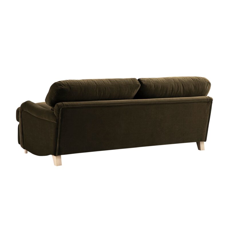 Daphnis Seaweed Velvet Sofa Bed, Large 3-Seater - Image 9