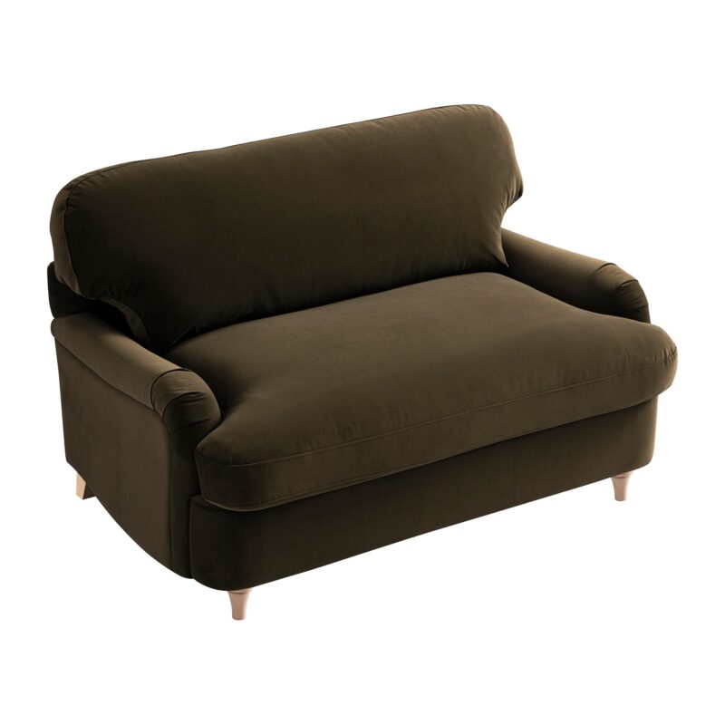 Daphnis Seaweed Velvet Sofa Bed, Loveseat - Image 15