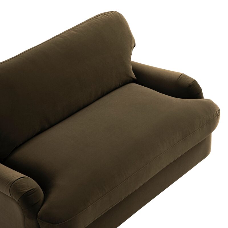 Daphnis Seaweed Velvet Sofa Bed, Loveseat - Image 19