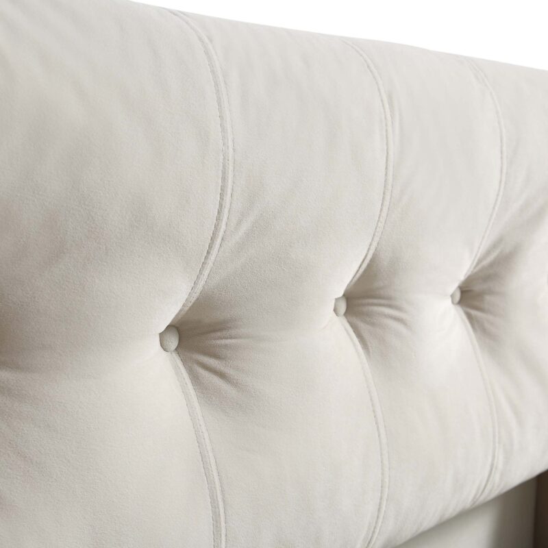 Hadley Champagne Velvet Ottoman Storage Bed - Image 9
