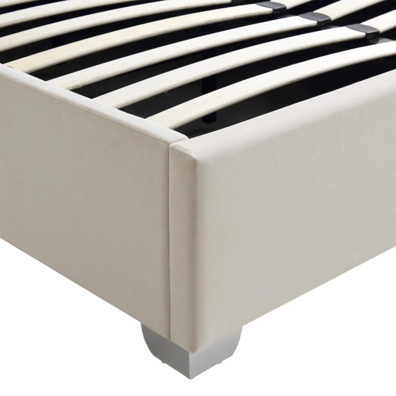 Hadley Champagne Velvet Ottoman Storage Bed - Image 11