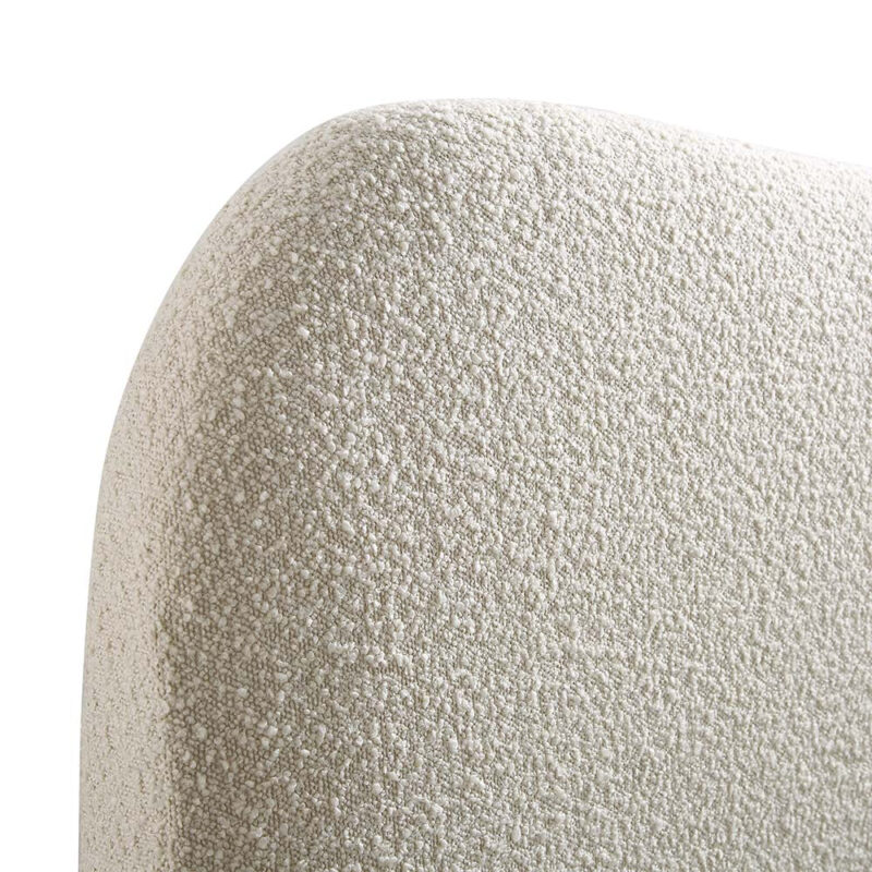 Egerie Curved Headboard Beige Boucle Ottoman Storage Bed - Image 12