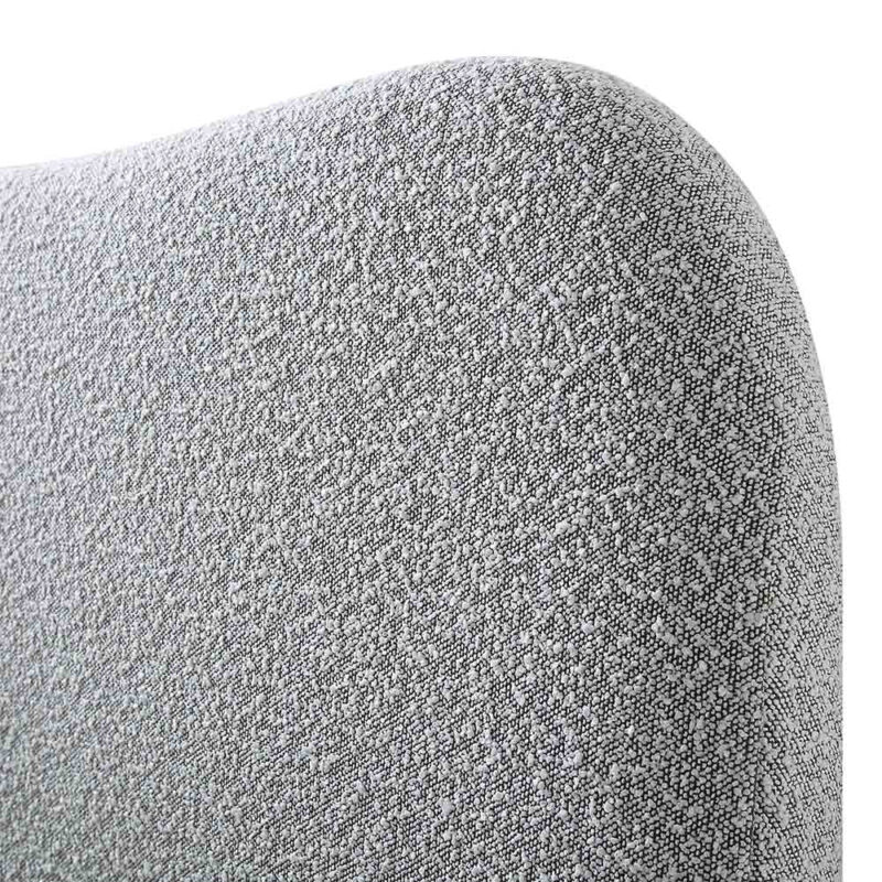 Egerie Curved Headboard Mist Grey Boucle Ottoman Storage Bed - Image 12