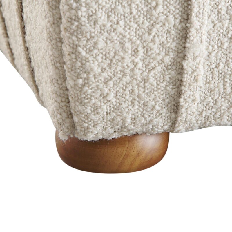 Helia Pleated Ottoman Storage Bed, Beige Boucle - Image 14