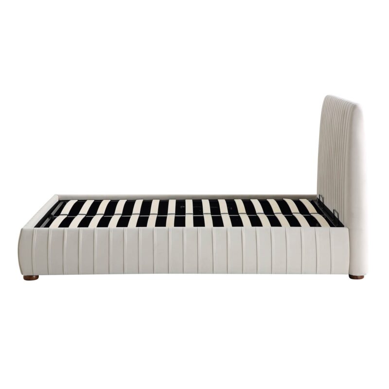 Helia Pleated Ottoman Storage Bed, Champagne Velvet - Image 10