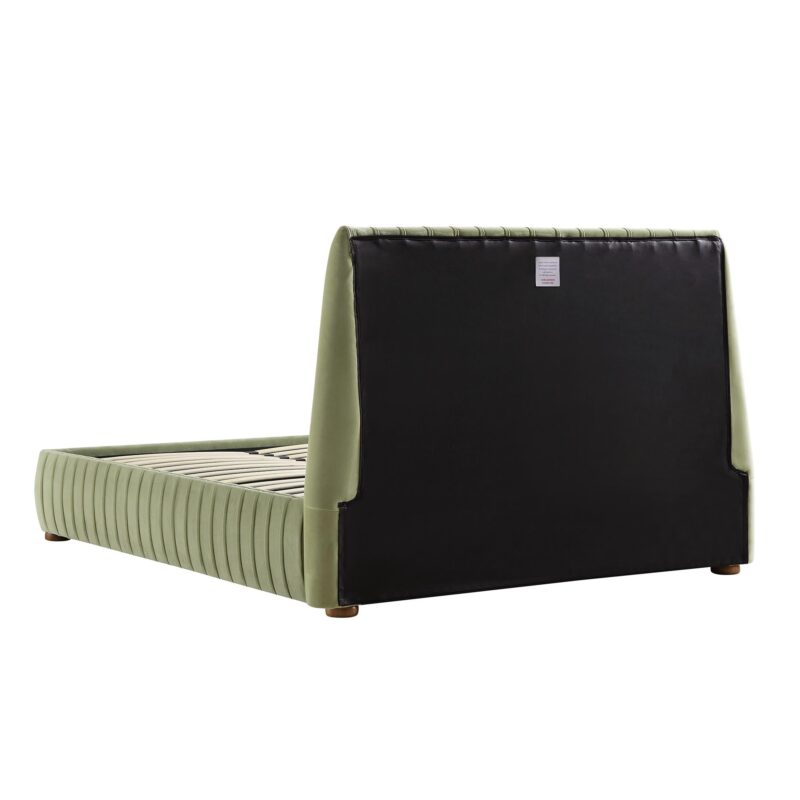 Helia Pleated Ottoman Storage Bed, Lichen Velvet - Image 11