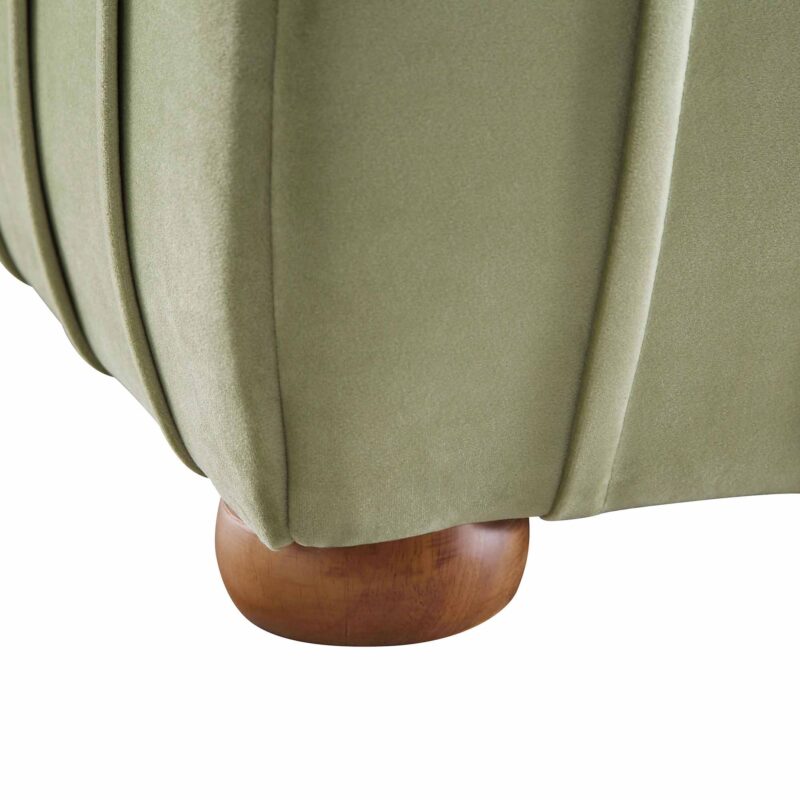 Helia Pleated Ottoman Storage Bed, Lichen Velvet - Image 15