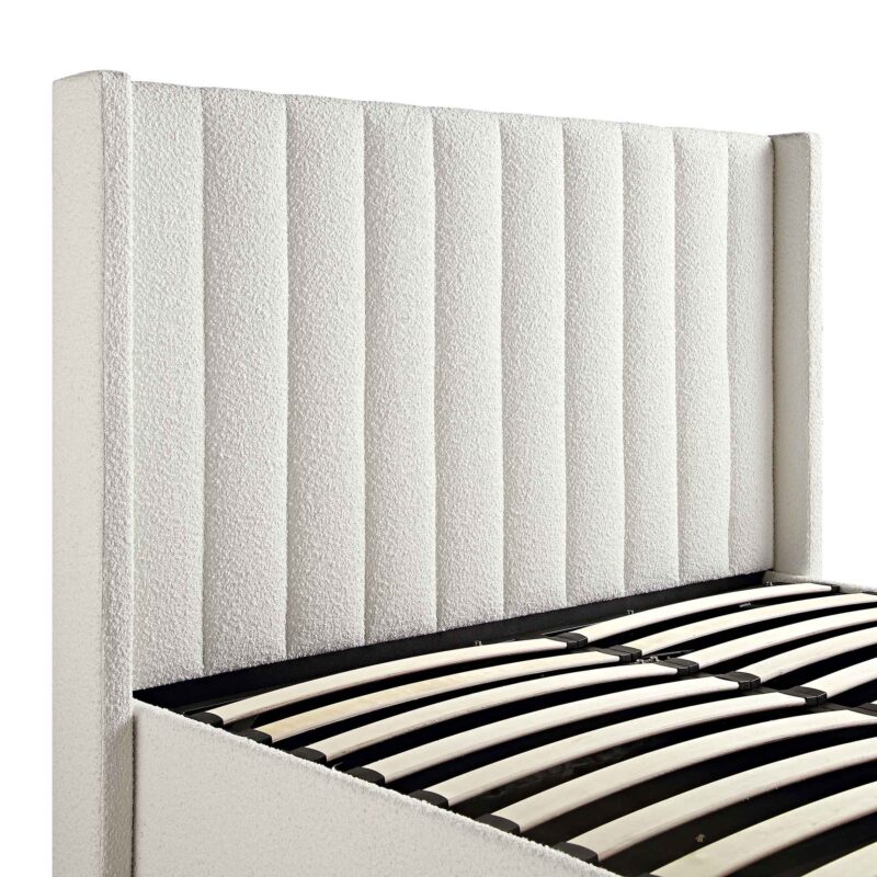 Wilton White Boucle Ottoman TV Bed - Image 14