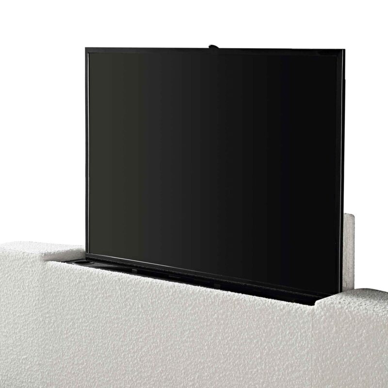 Wilton White Boucle Ottoman TV Bed - Image 15