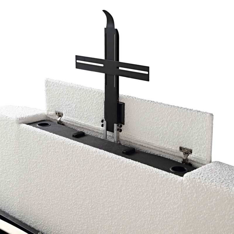 Wilton White Boucle Ottoman TV Bed - Image 16
