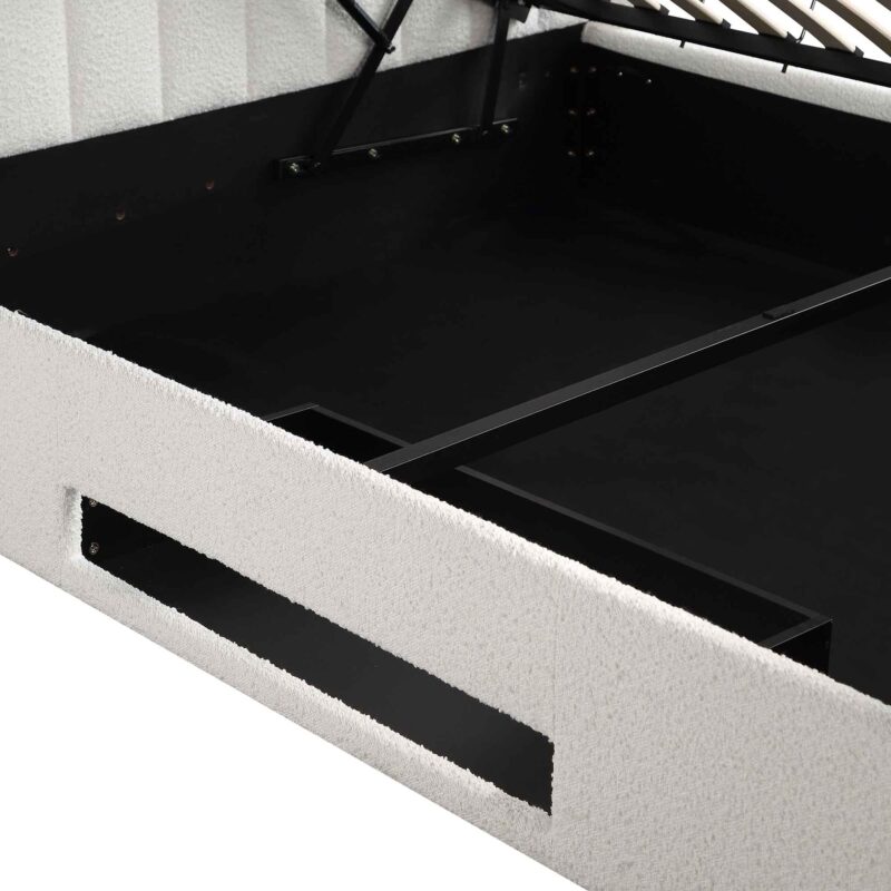 Wilton White Boucle Ottoman TV Bed - Image 18