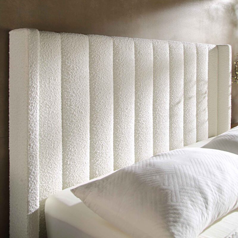 Wilton White Boucle Ottoman TV Bed - Image 5