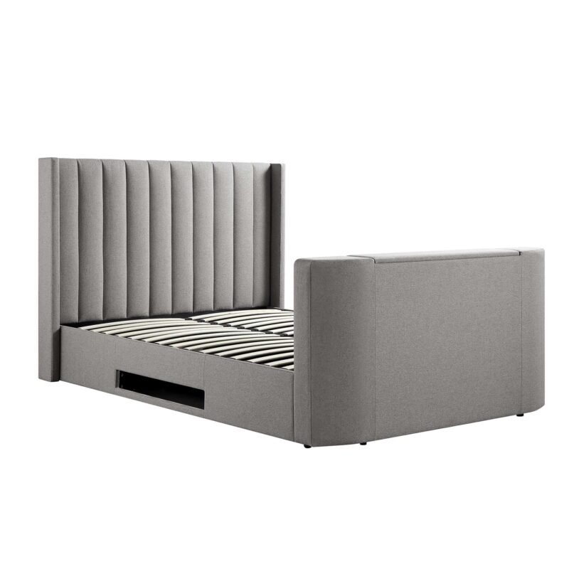 Wilton Grey Fabric Ottoman TV Bed - Image 8