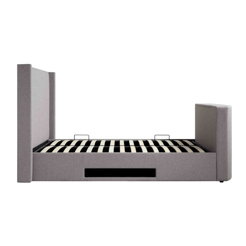 Wilton Grey Fabric Ottoman TV Bed - Image 13