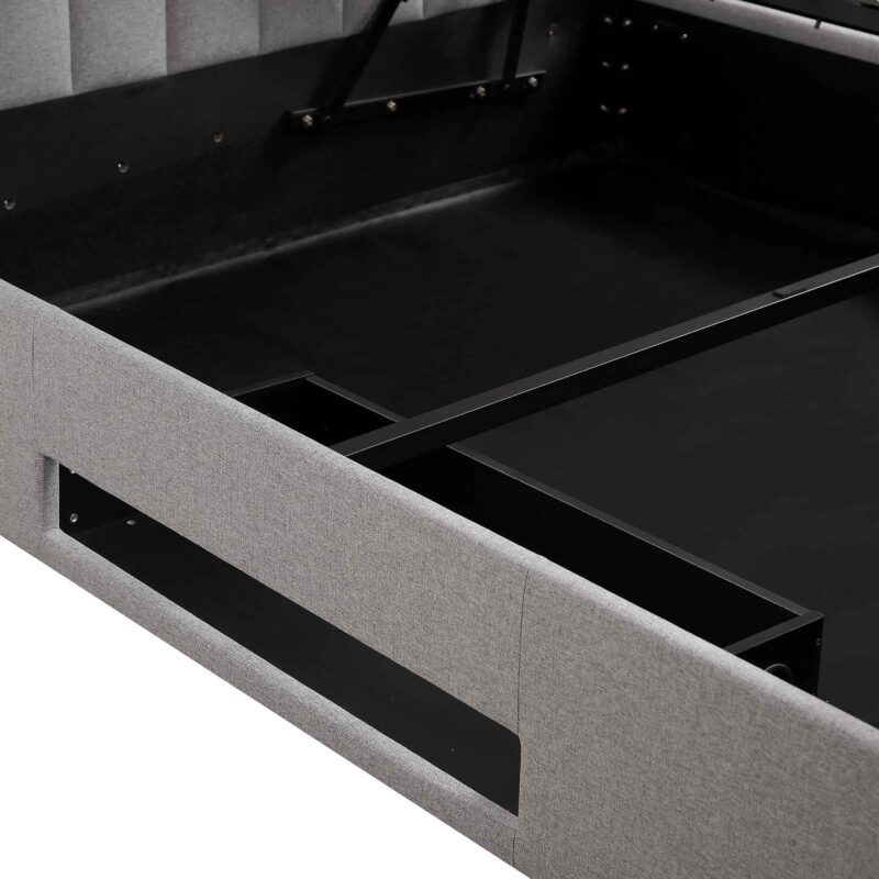 Wilton Grey Fabric Ottoman TV Bed - Image 18