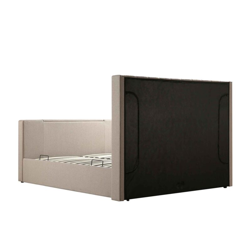 Wilton Warm Stone Fabric Ottoman TV Bed - Image 13