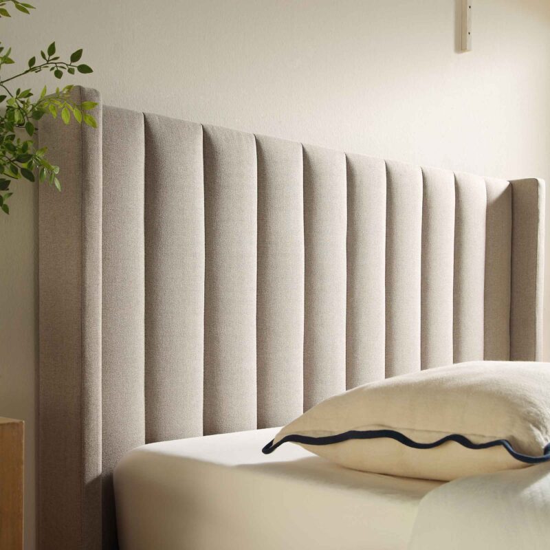 Wilton Warm Stone Fabric Ottoman TV Bed - Image 5