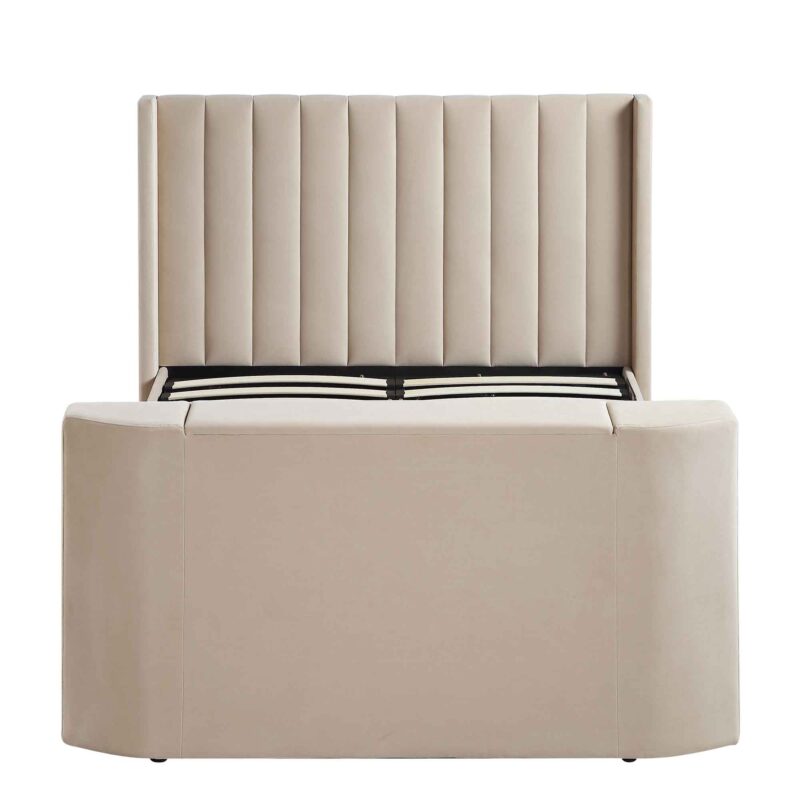 Wilton Champagne Velvet Ottoman TV Bed - Image 7
