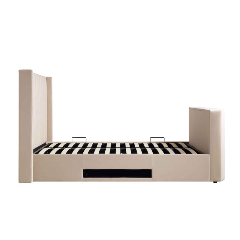 Wilton Champagne Velvet Ottoman TV Bed - Image 12