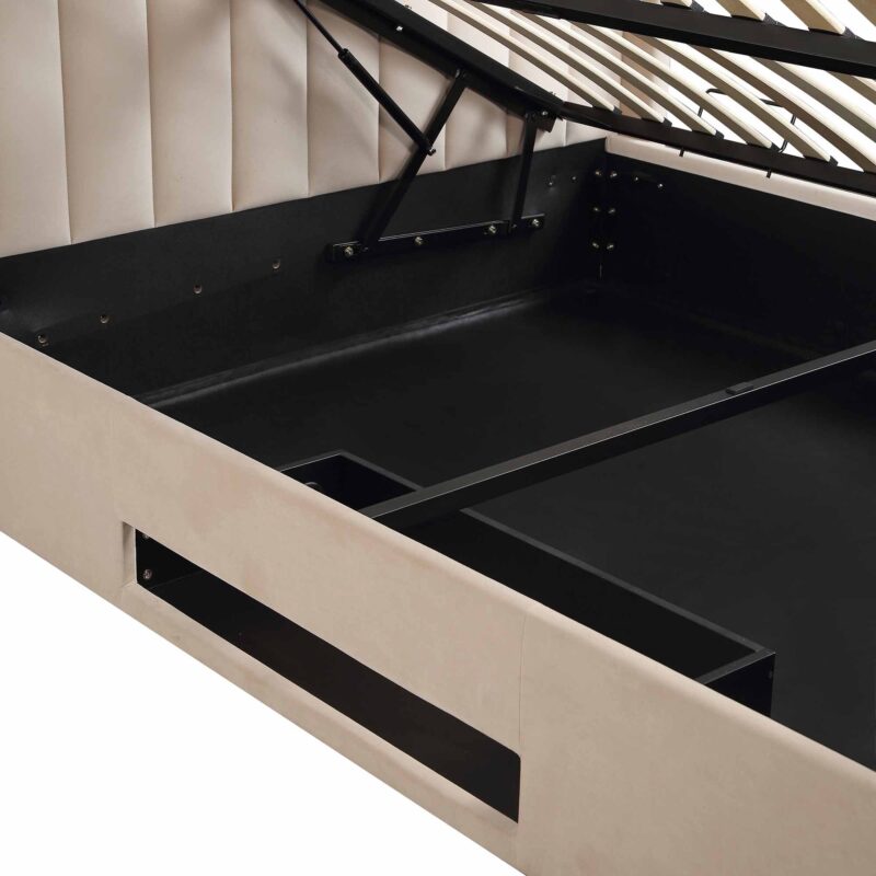 Wilton Champagne Velvet Ottoman TV Bed - Image 15