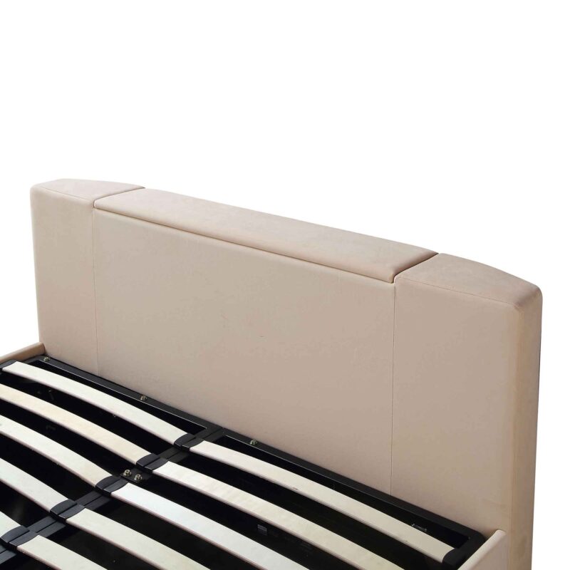 Wilton Champagne Velvet Ottoman TV Bed - Image 17